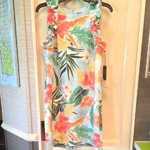 Vince Camuto Tropical Floral Dress. NWT Sz. 8